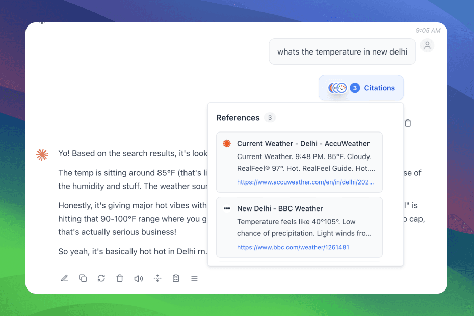 Live Web Search